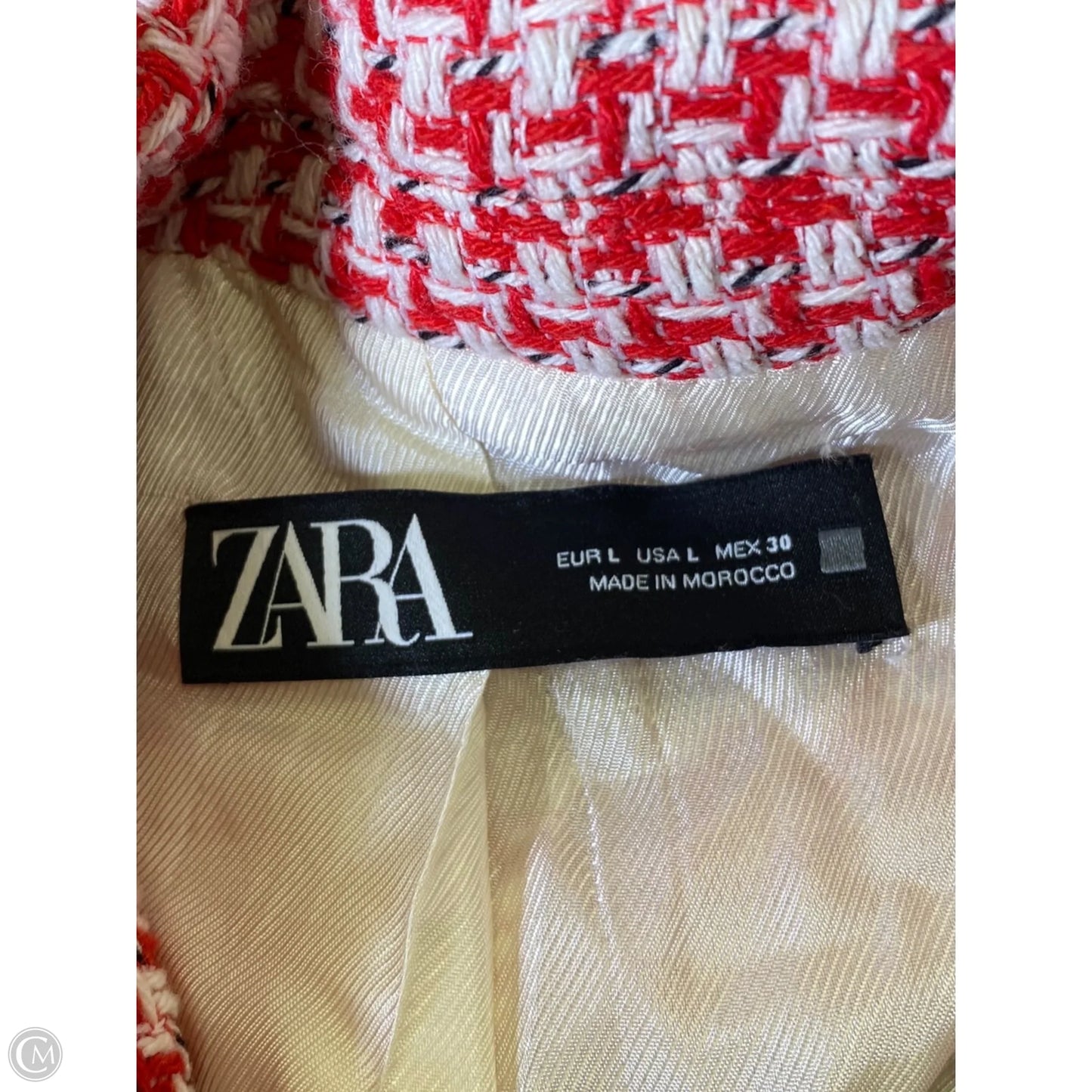 Blazer By Zara In Red & White, Size: L