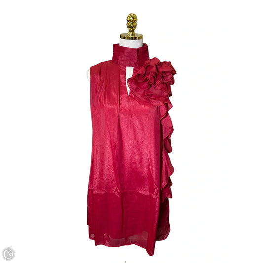 Dress Casual Short By Tcec In Maroon, Size: S