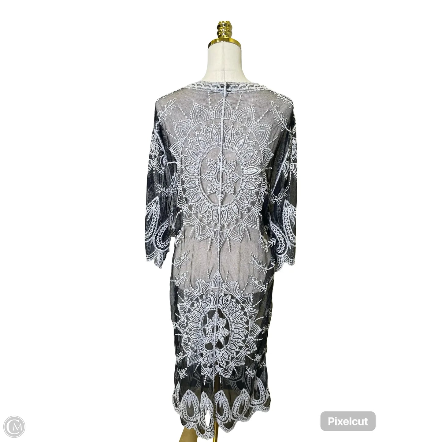Kimono By Rebellion In Black & White, Size: S