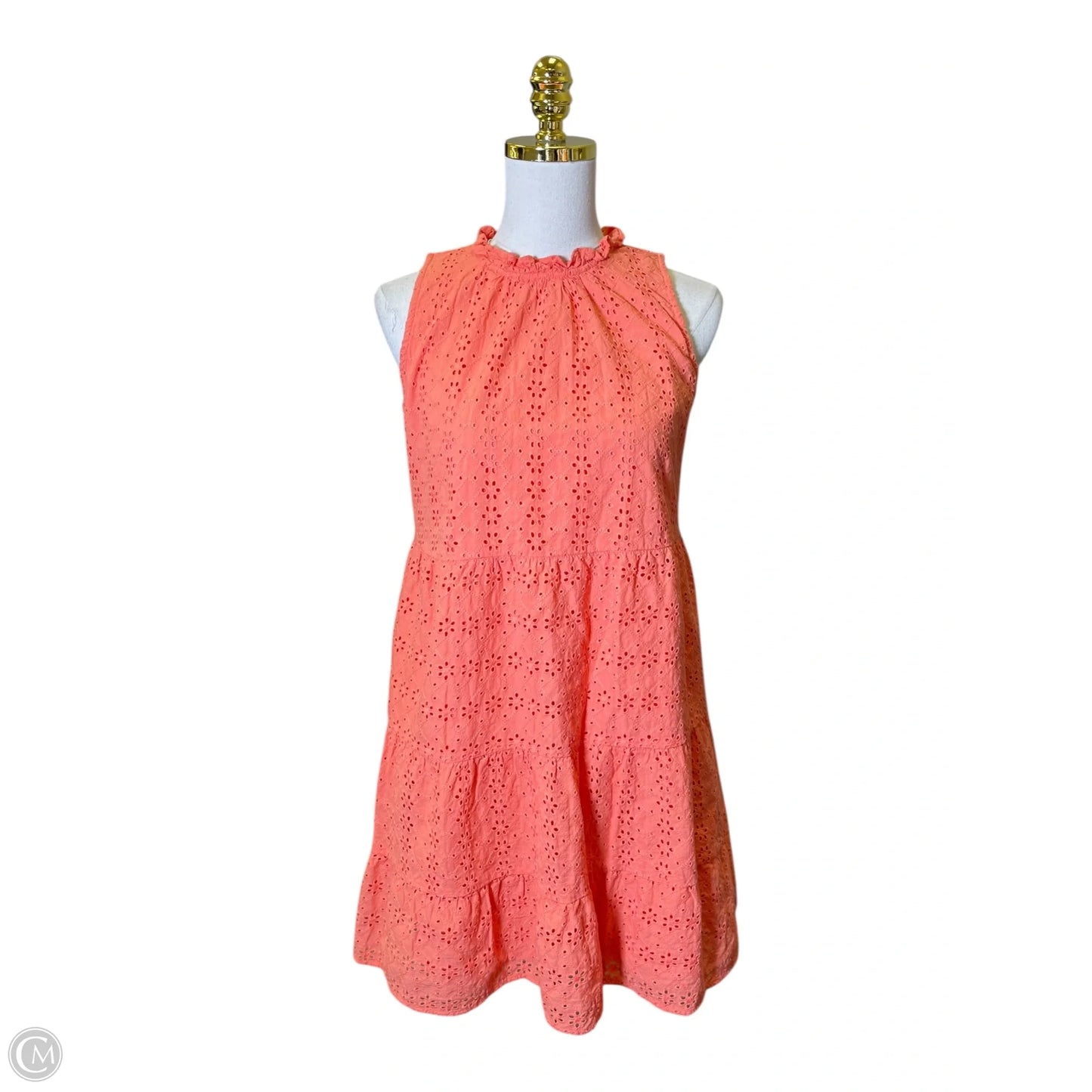 Dress Casual Midi By Loft In Coral, Size: S
