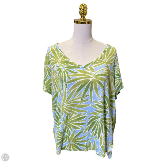 Top Short Sleeve By Sigrid Olsen In Multi-colored, Size: 2x