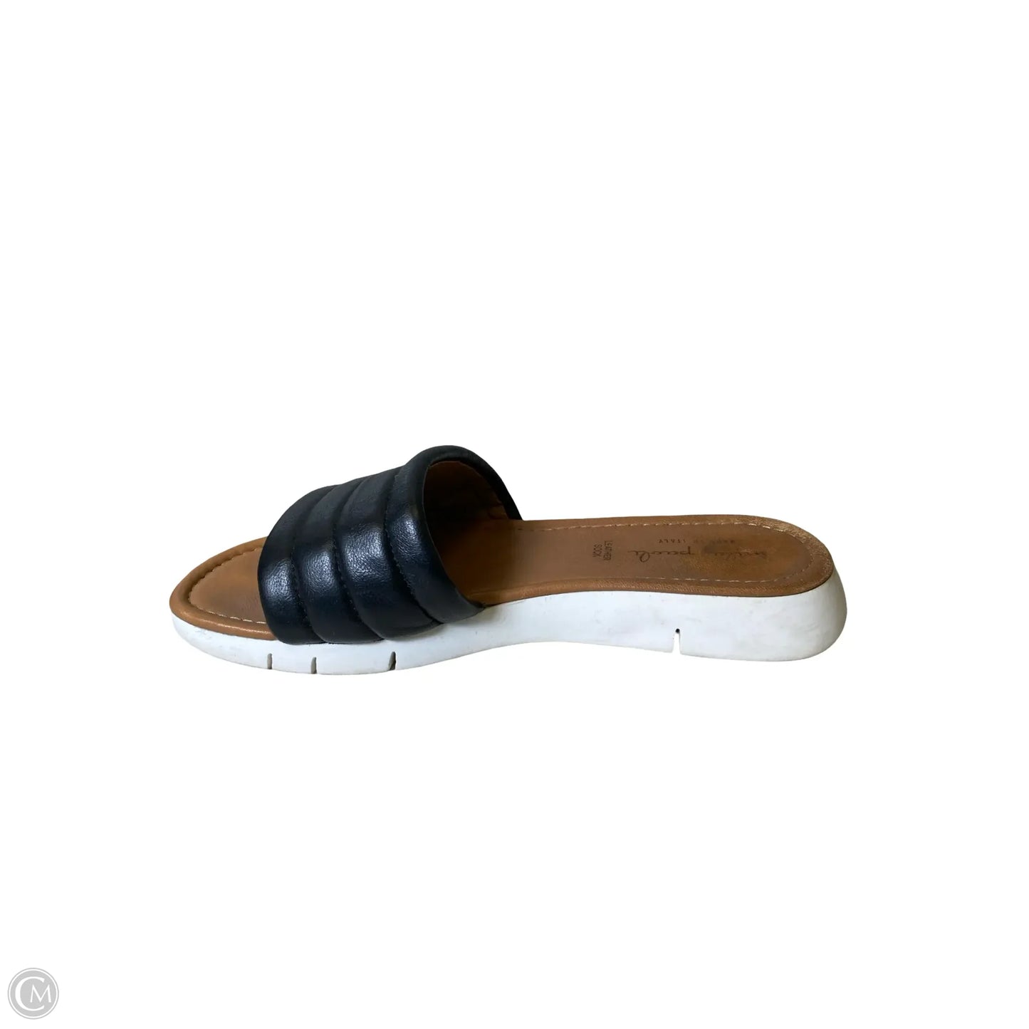 Sandals Flats By Clothes Mentor In Black & Brown, Size: 8