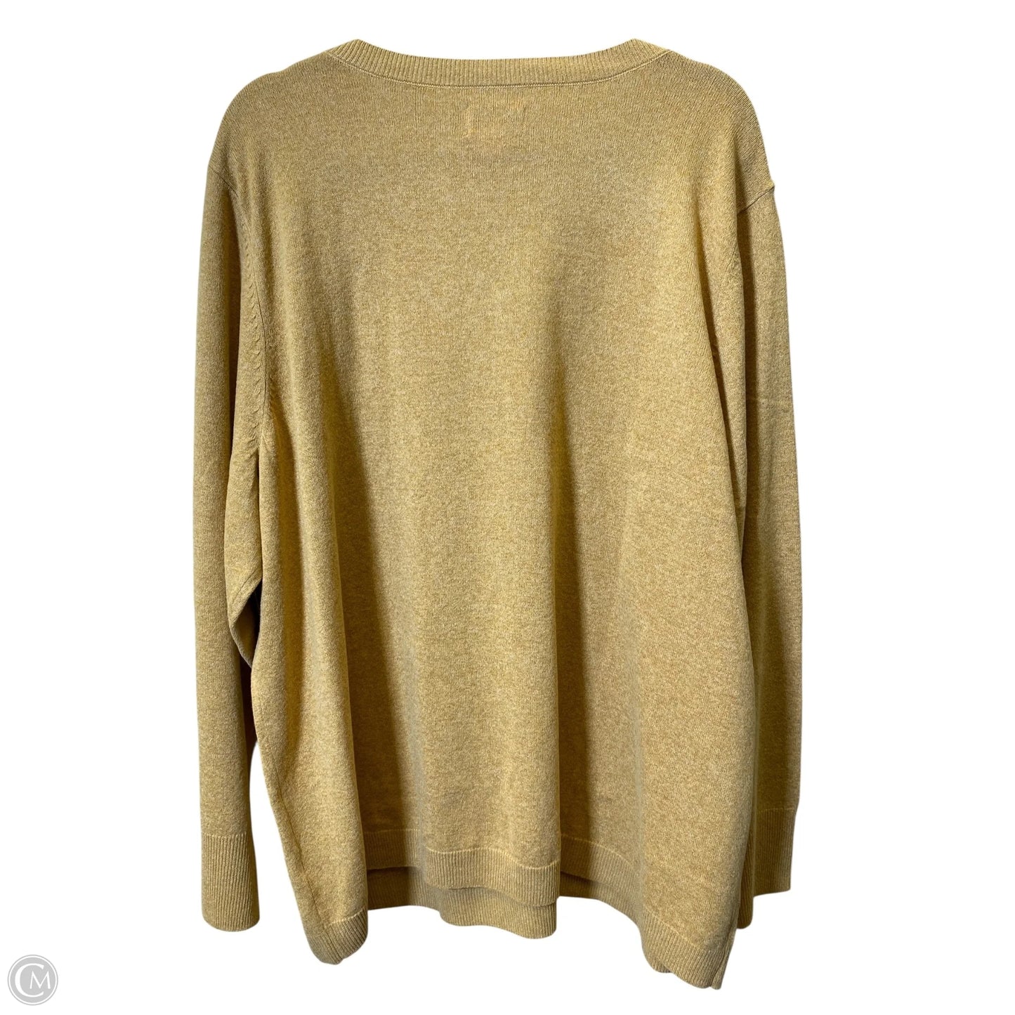 Sweater By Croft And Barrow In Yellow, Size: 3x