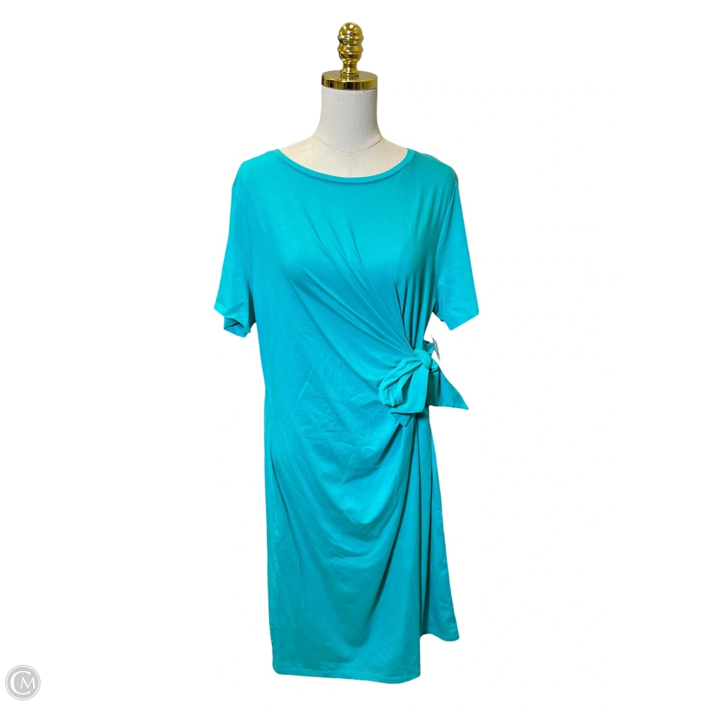 Dress Casual Midi By Chicos In Teal, Size: Xl