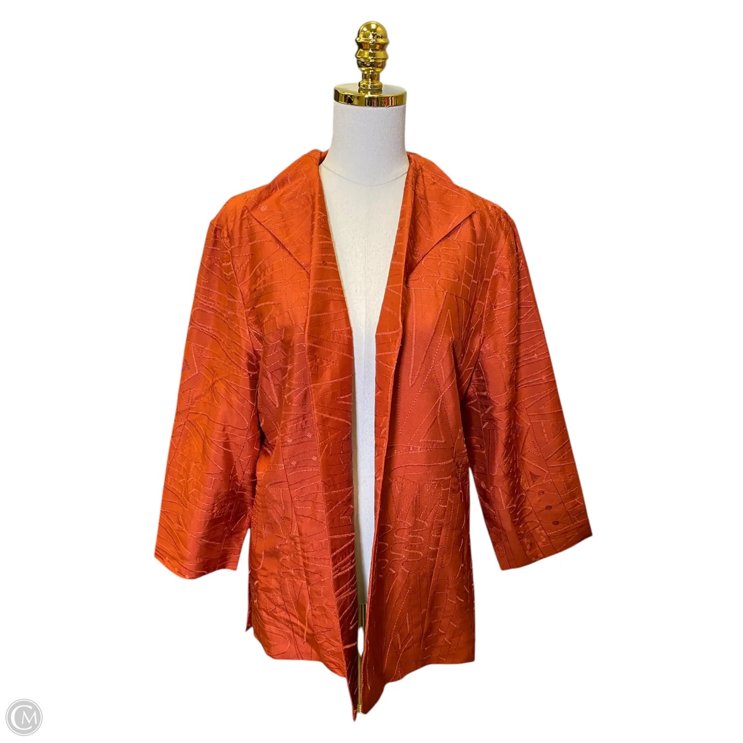 Jacket Other By Chicos In Orange, Size: Xl