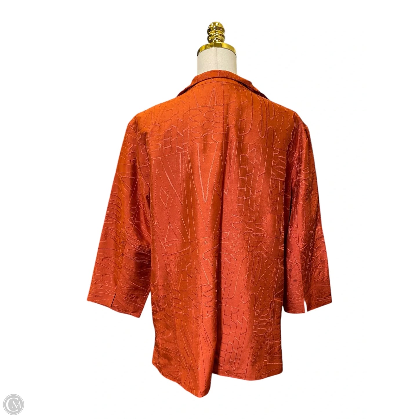 Jacket Other By Chicos In Orange, Size: Xl