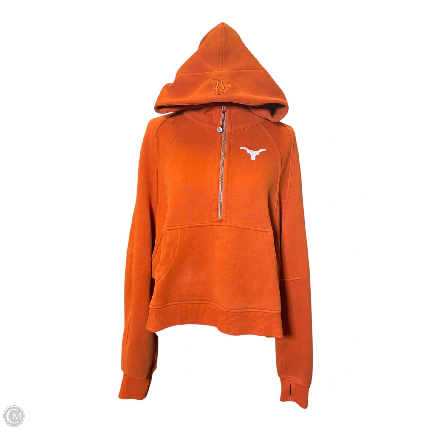 Sweatshirt Hoodie By Lululemon In Orange, Size: Xl