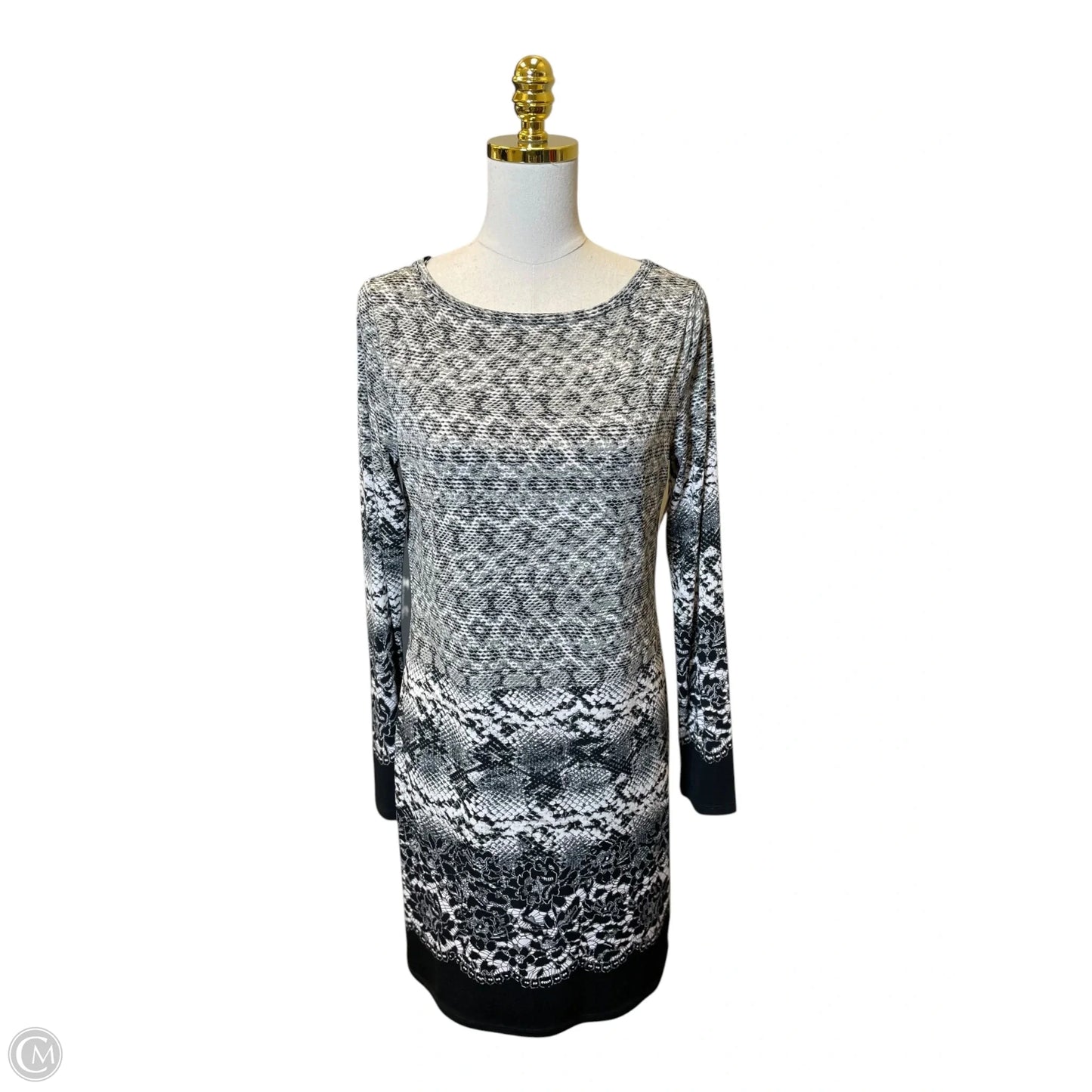 Dress Designer By Michael Kors In Snakeskin Print, Size: M