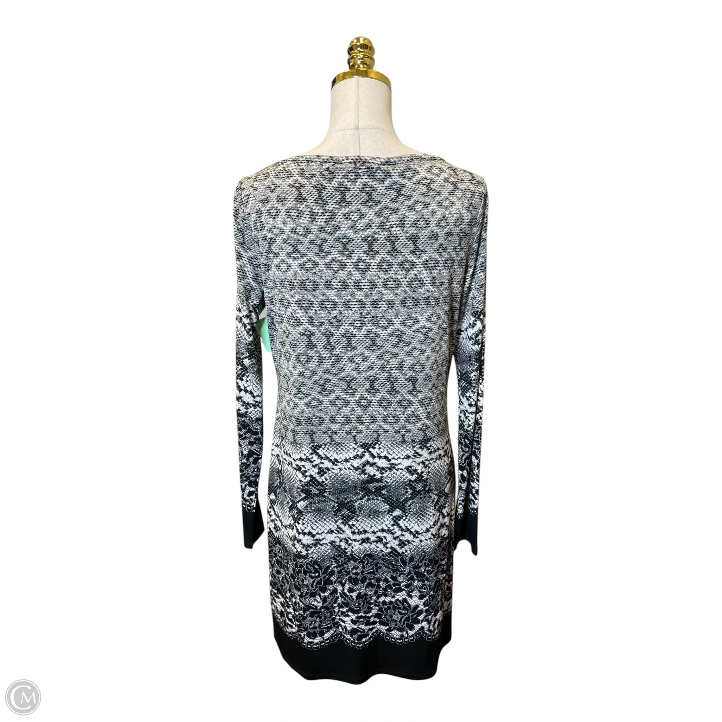 Dress Designer By Michael Kors In Snakeskin Print, Size: M