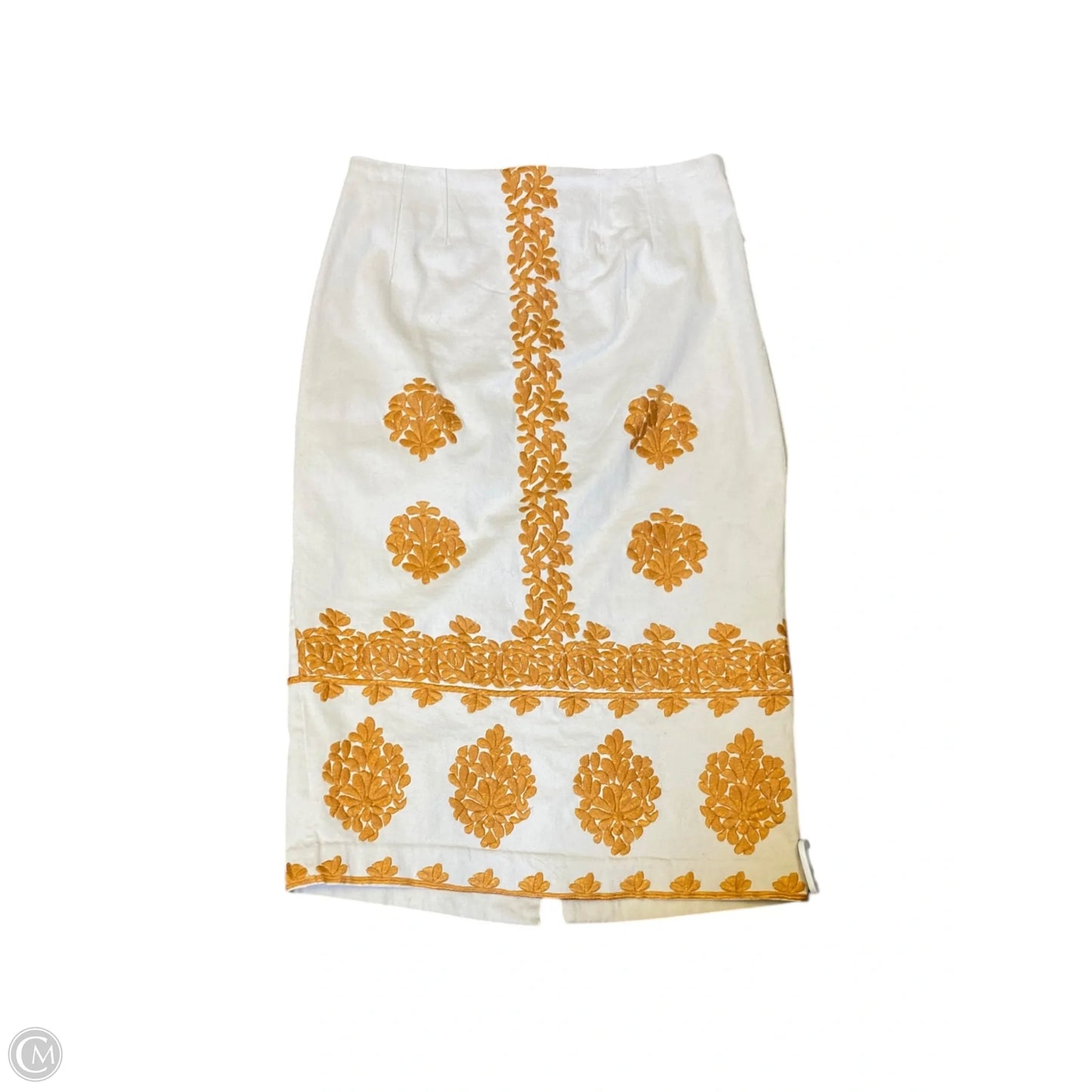 Skirt Maxi By Anthropologie In Orange & Tan, Size: 4