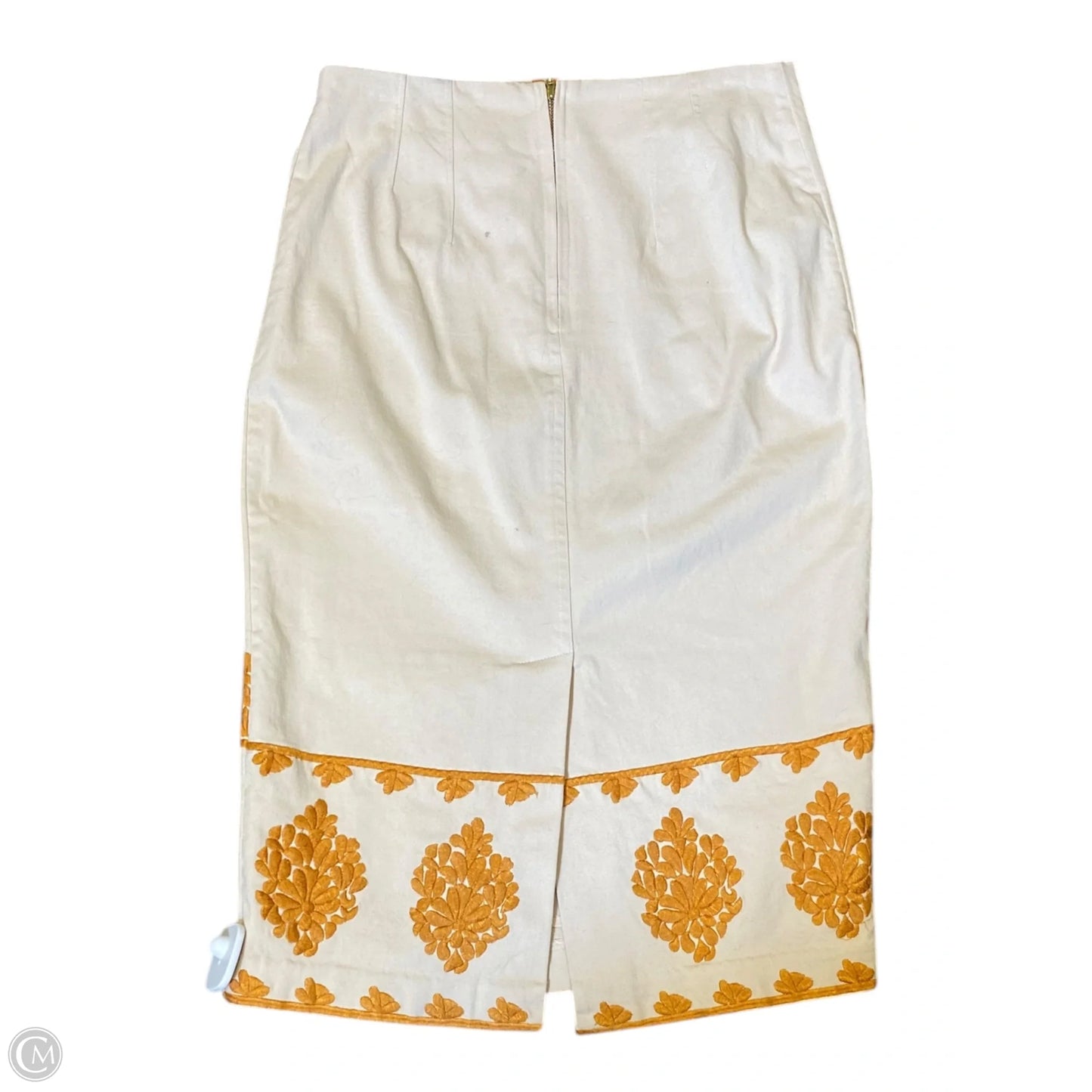 Skirt Maxi By Anthropologie In Orange & Tan, Size: 4