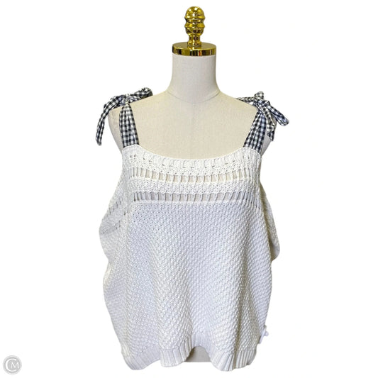 Top Sleeveless By Maeve In Black & White, Size: S