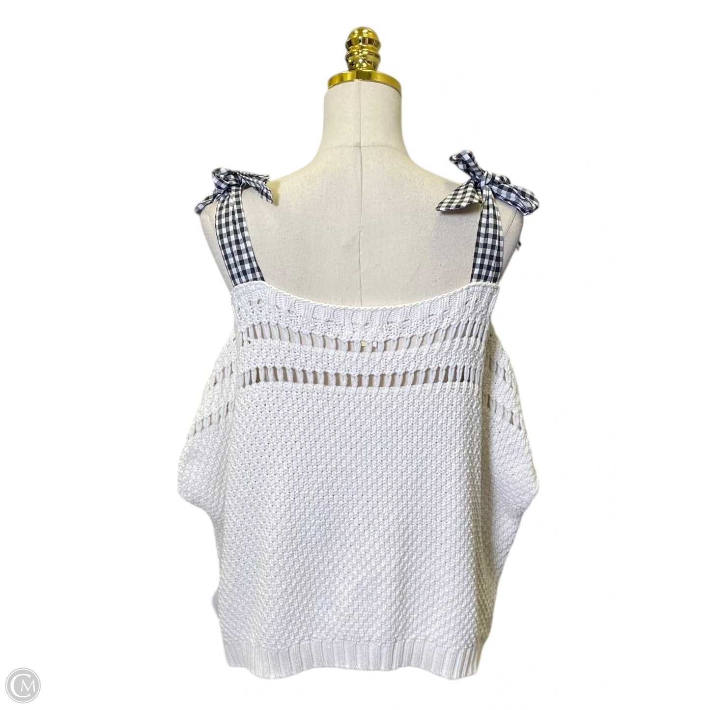 Top Sleeveless By Maeve In Black & White, Size: S
