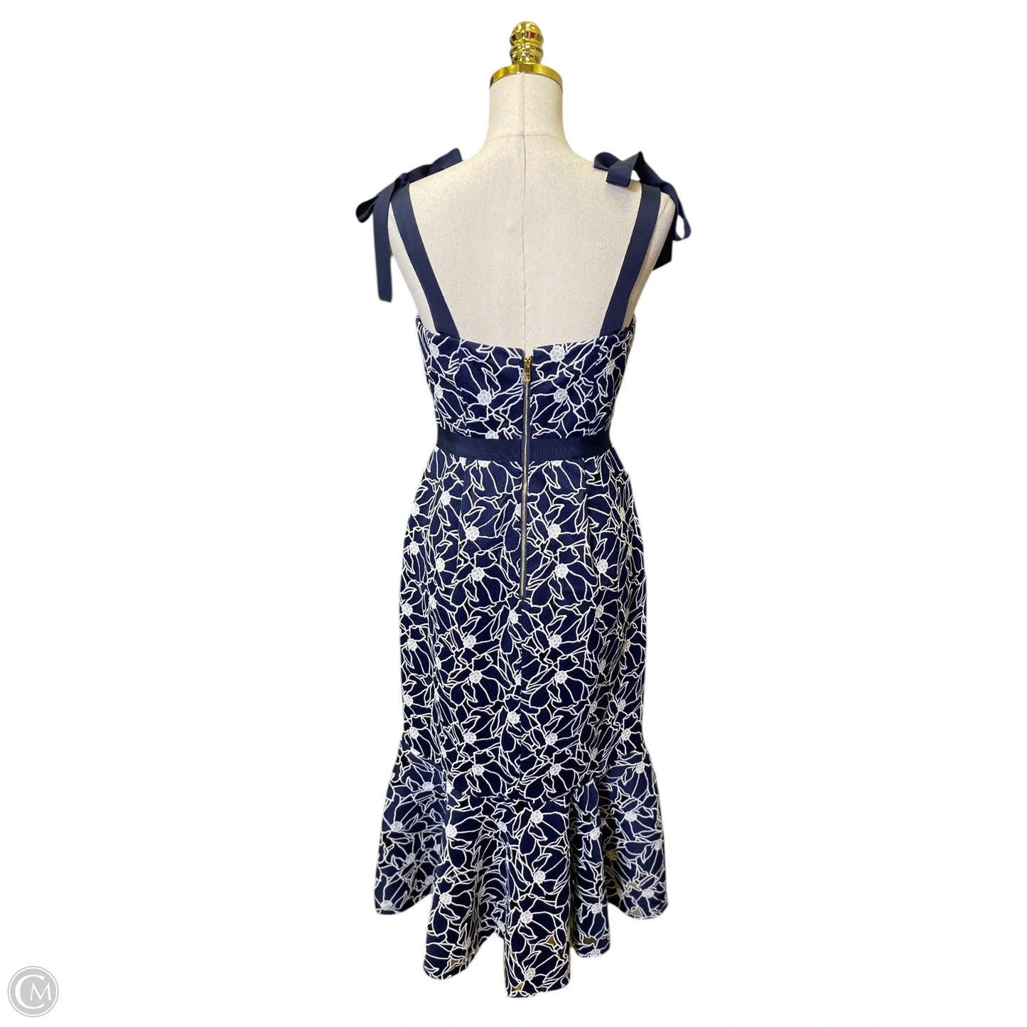 Dress Casual Maxi By J. Crew In Blue & White, Size: 2