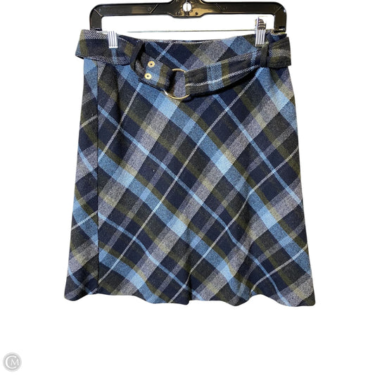 Skirt Midi By Exact Change In Plaid Pattern, Size: M