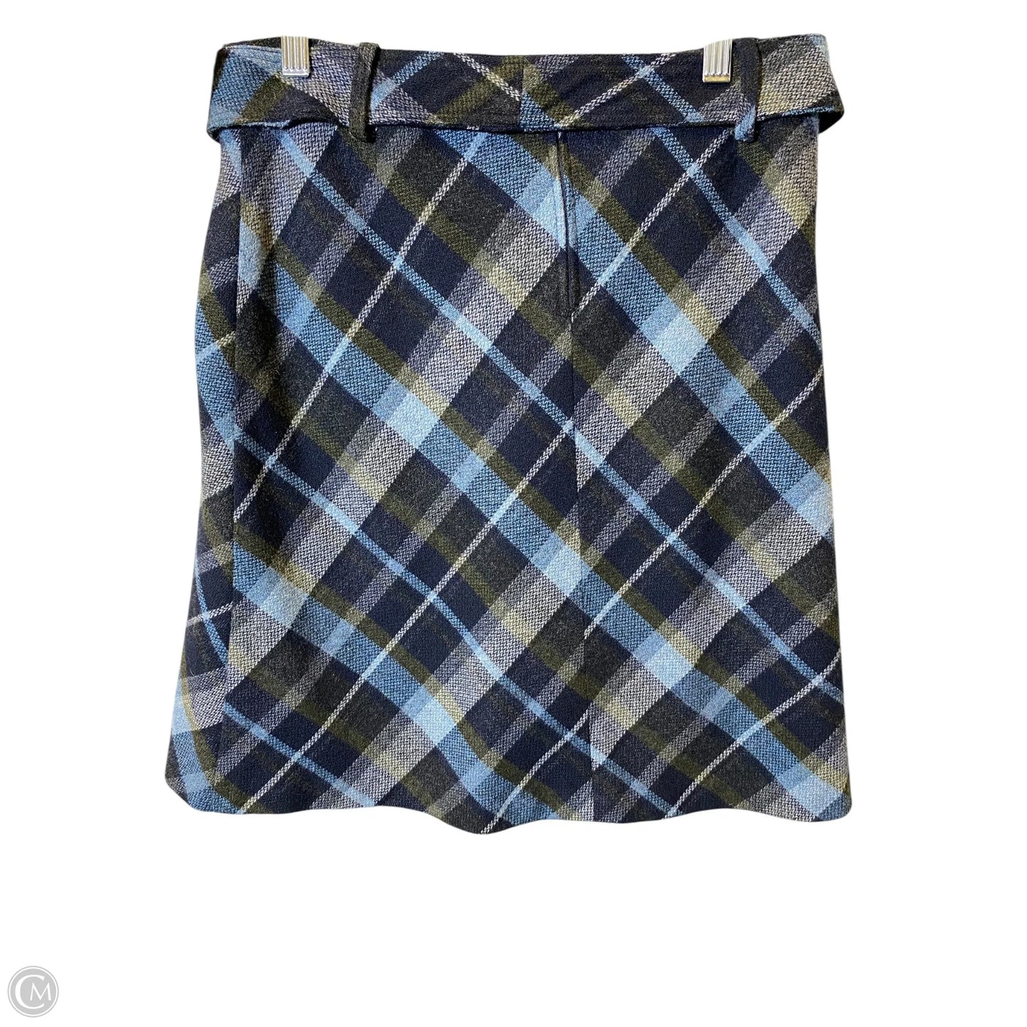 Skirt Midi By Exact Change In Plaid Pattern, Size: M