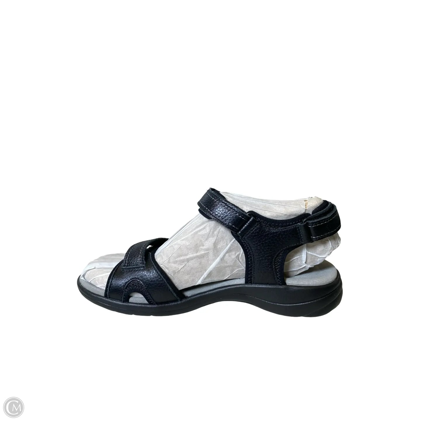 Sandals Flats By Clarks In Black, Size: 9