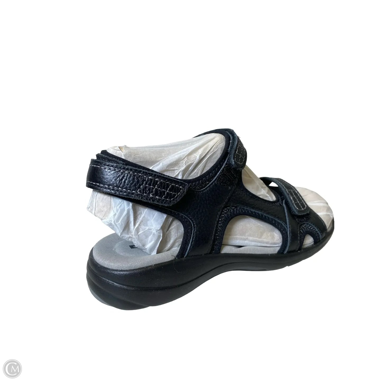 Sandals Flats By Clarks In Black, Size: 9