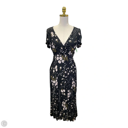 Dress Casual Midi By Madewell In Floral Print, Size: Xs