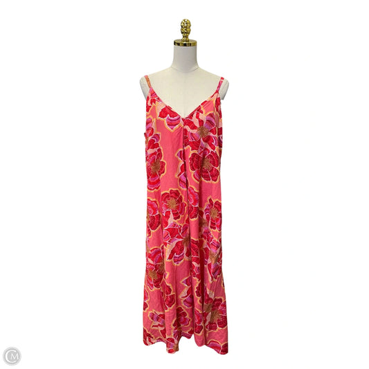Dress Casual Maxi By Loft In Multi-colored, Size: 12