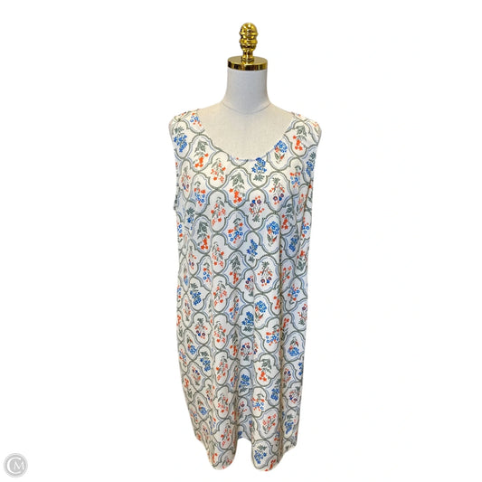 Dress Casual Midi By Ann Taylor In Multi-colored, Size: Xl