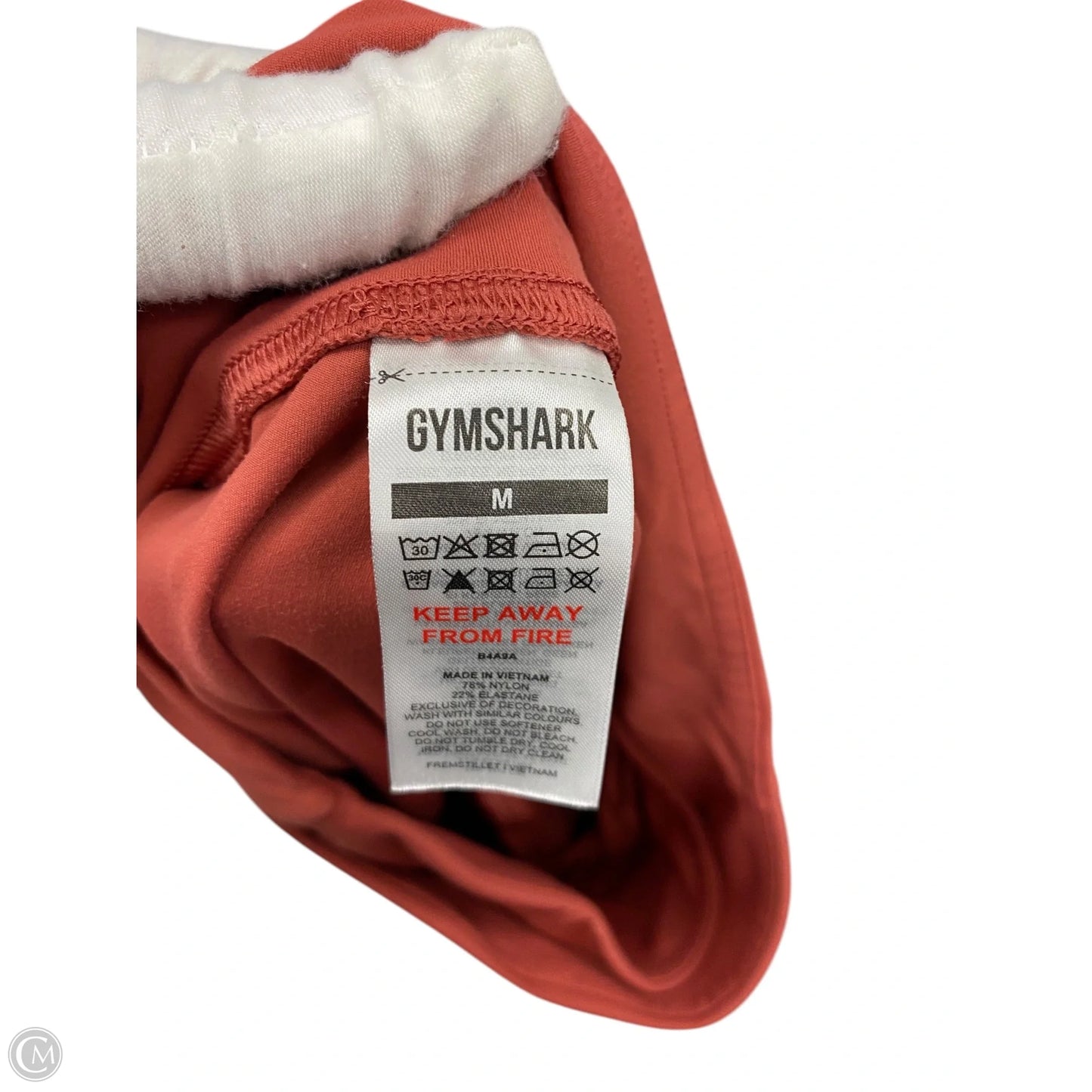 Athletic Shorts By Gym Shark In Orange, Size: M