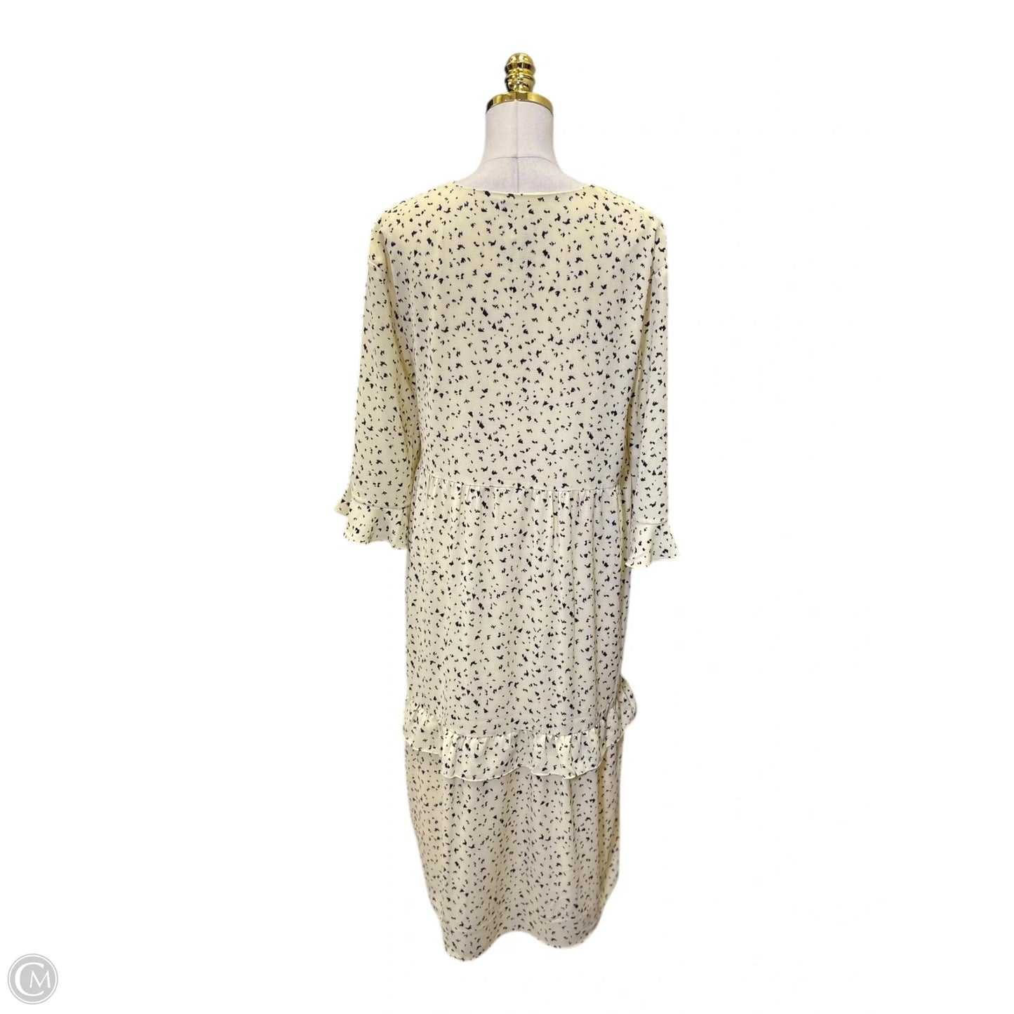 Dress Casual Maxi By Clothes Mentor In Black & Yellow, Size: Xs