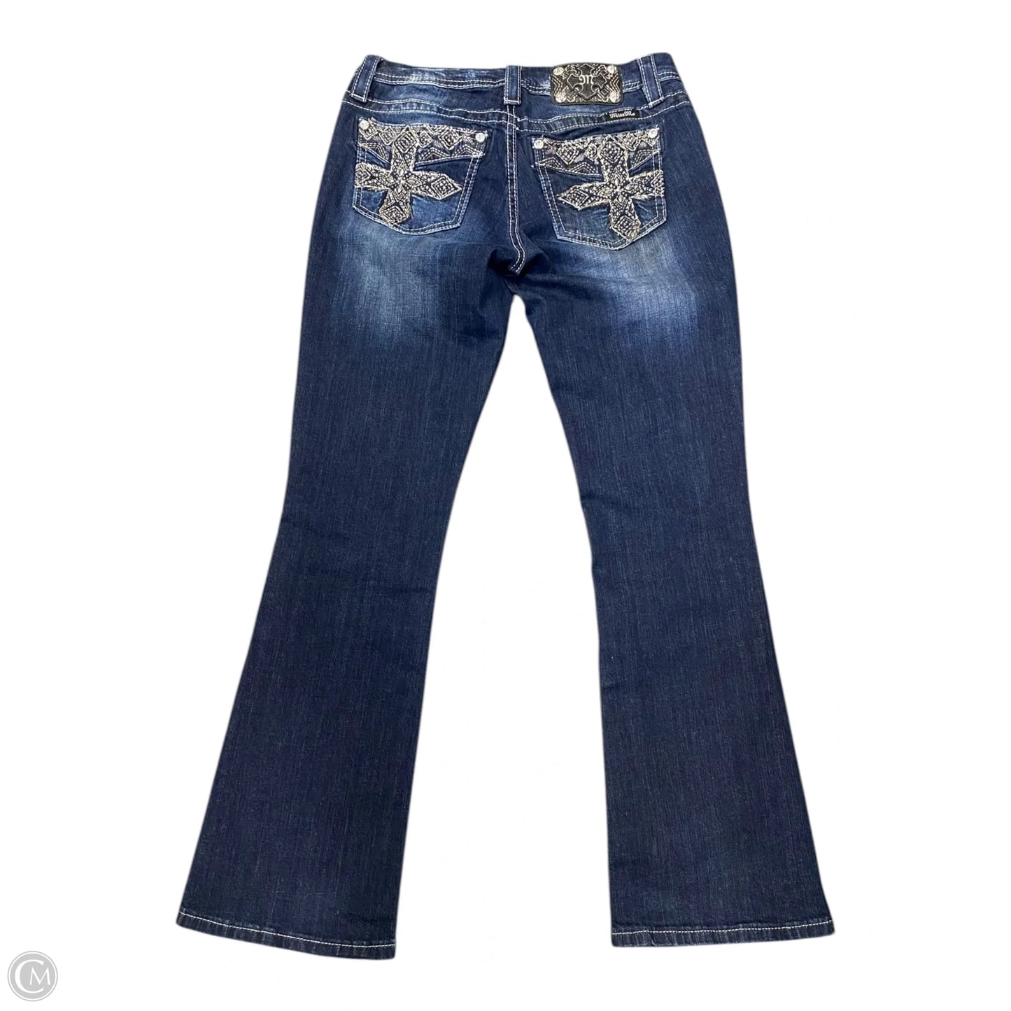 Jeans Boot Cut By Miss Me In Blue Denim, Size: 4