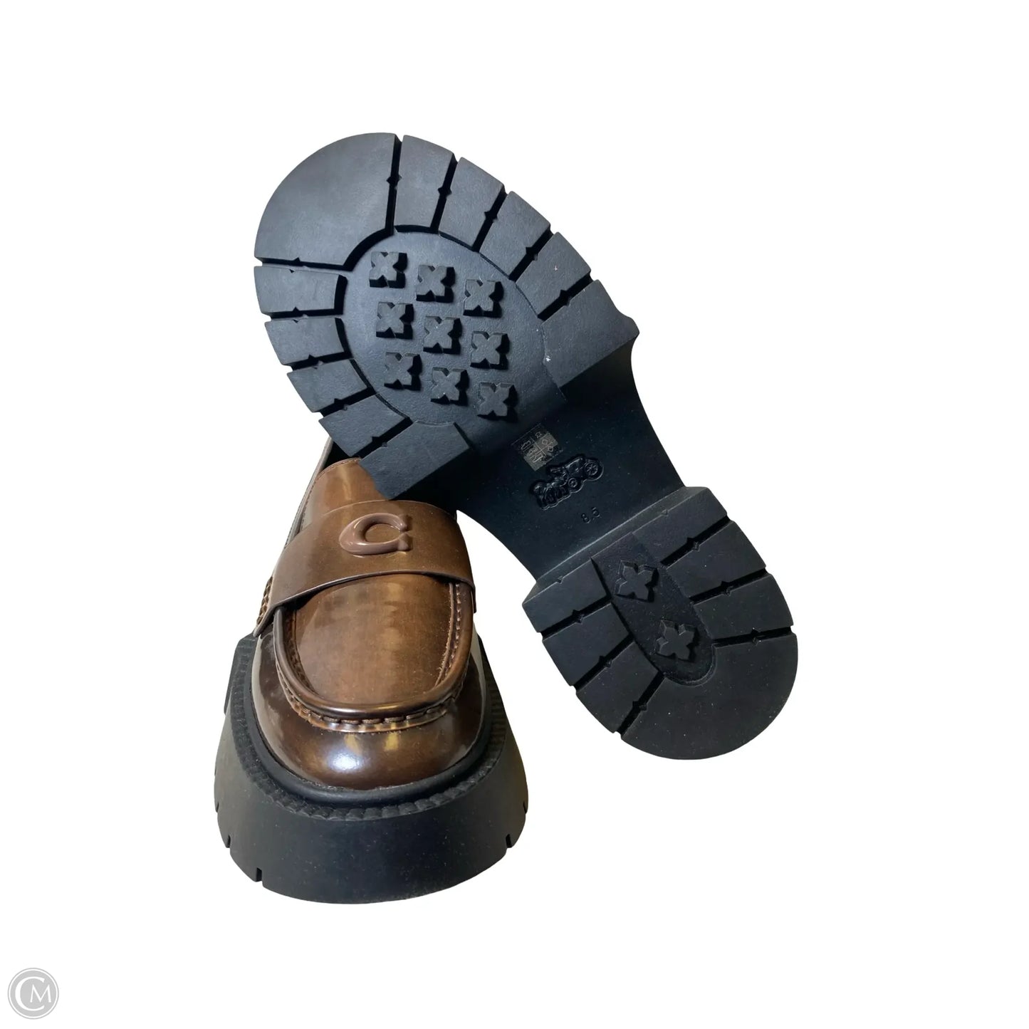 Shoes Designer By Coach In Brown, Size: 8.5