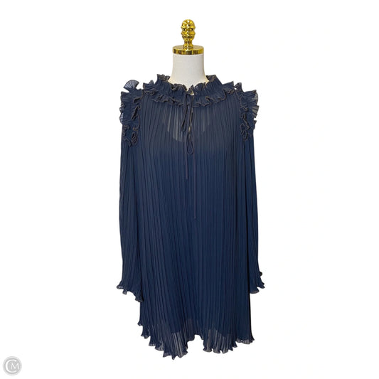 Dress Casual Midi By Rebecca Taylor In Navy, Size: L