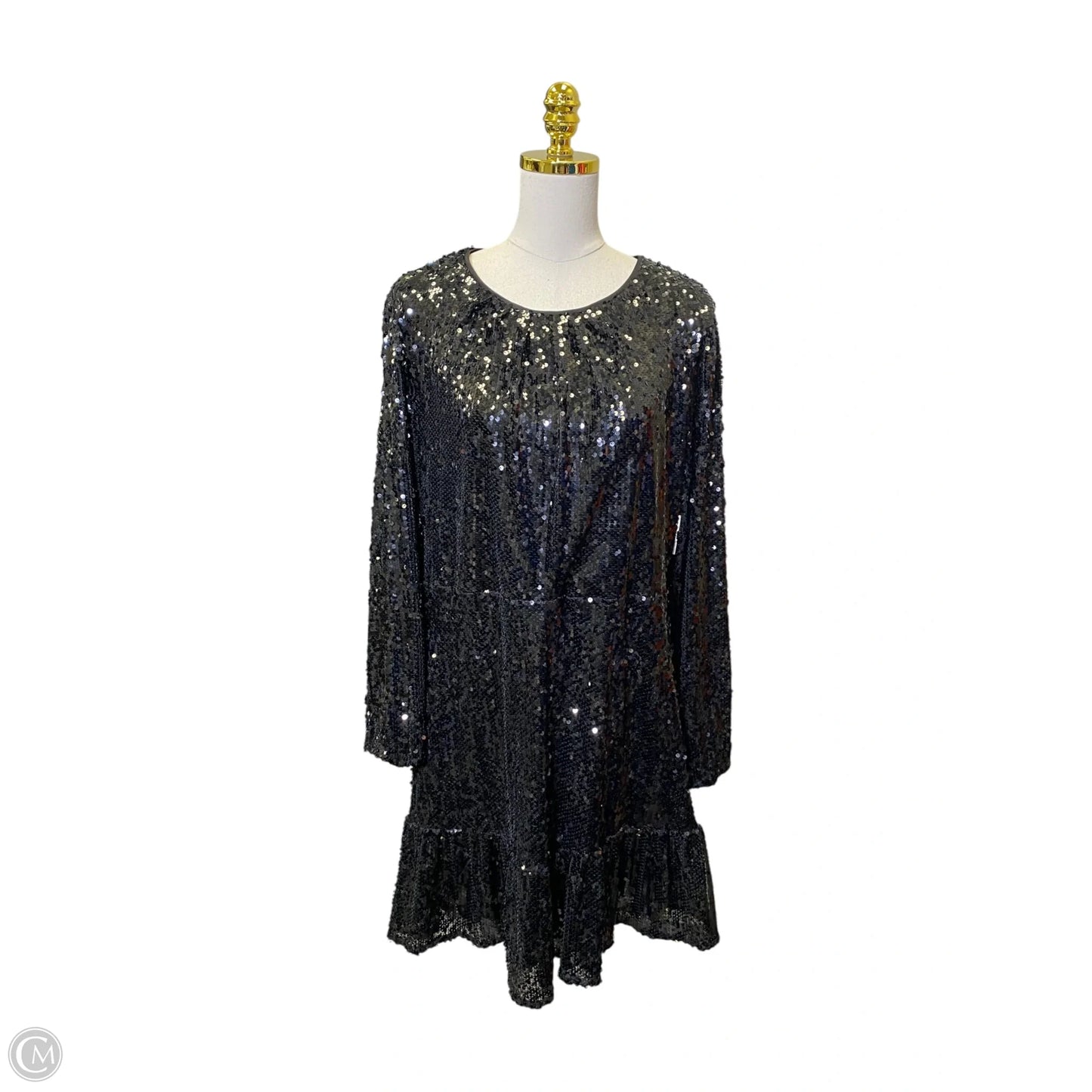 Dress Party Midi By Simply Vera In Black, Size: Xl