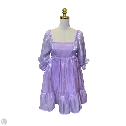 Dress Casual Midi By Clothes Mentor In Purple, Size: L