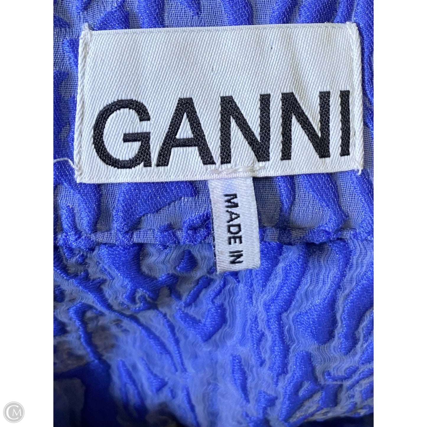 Skirt Maxi By Ganni In Blue, Size: 1x