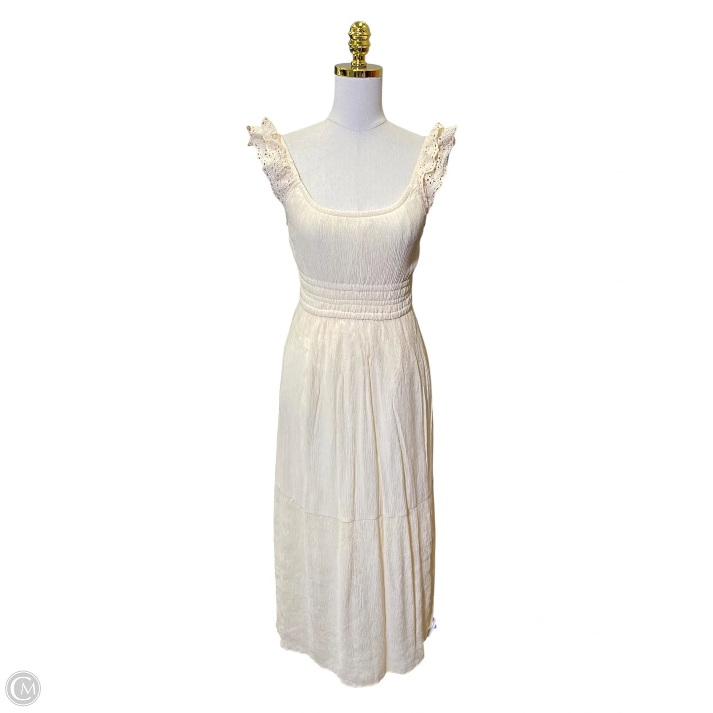 Dress Casual Maxi By Lucky Brand In Cream, Size: S