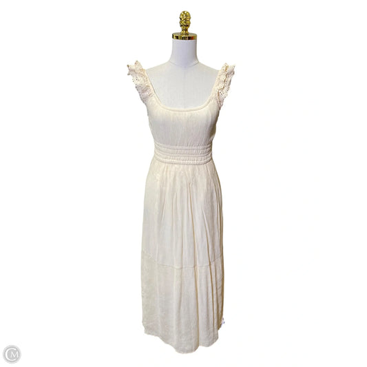 Dress Casual Maxi By Lucky Brand In Cream, Size: S