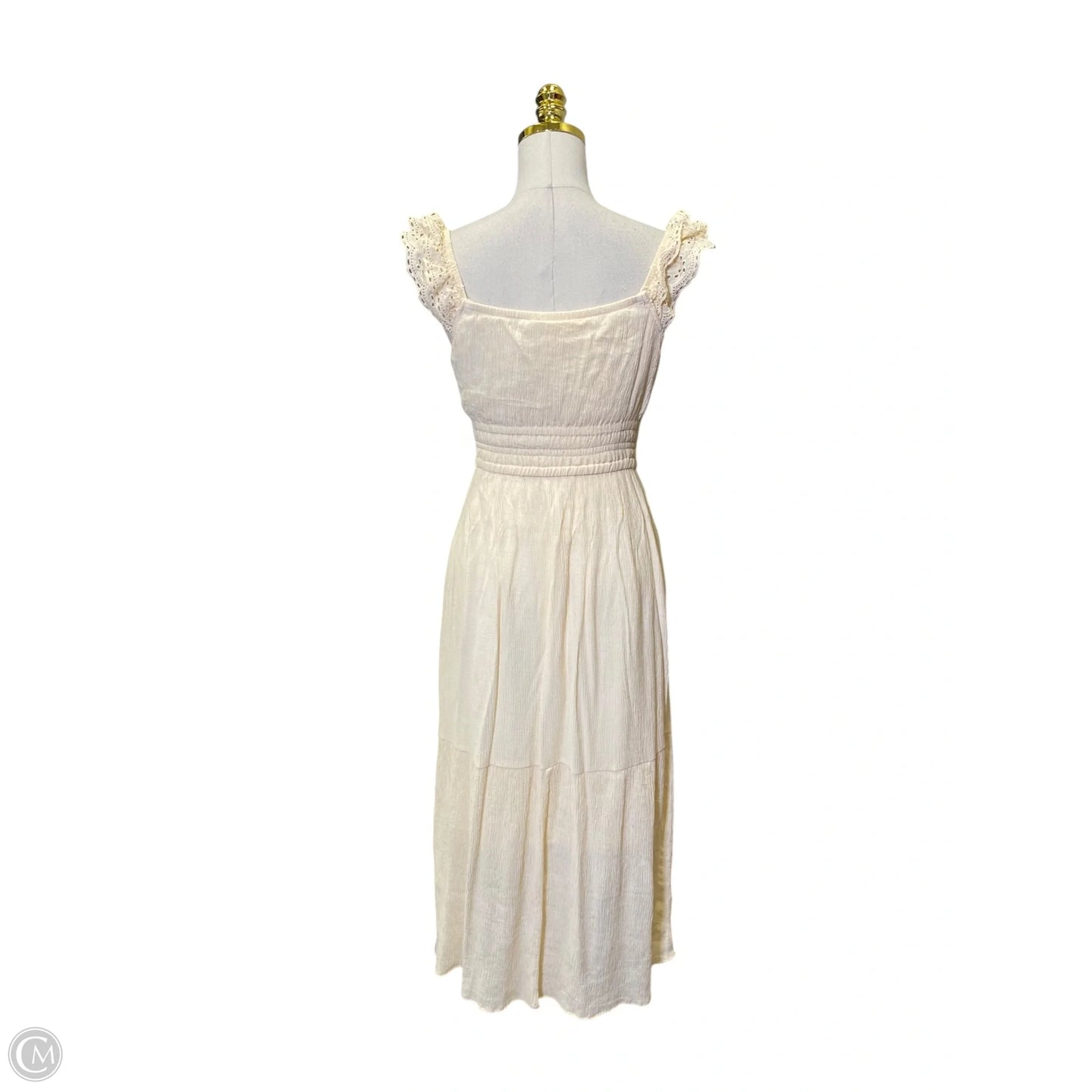 Dress Casual Maxi By Lucky Brand In Cream, Size: S