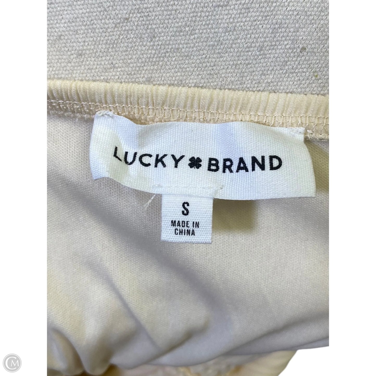 Dress Casual Maxi By Lucky Brand In Cream, Size: S