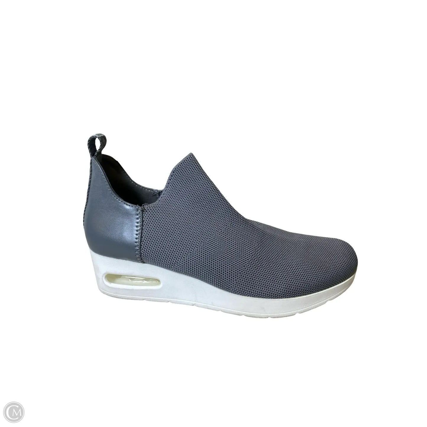 Shoes Heels Wedge By Dkny In Grey, Size: 8