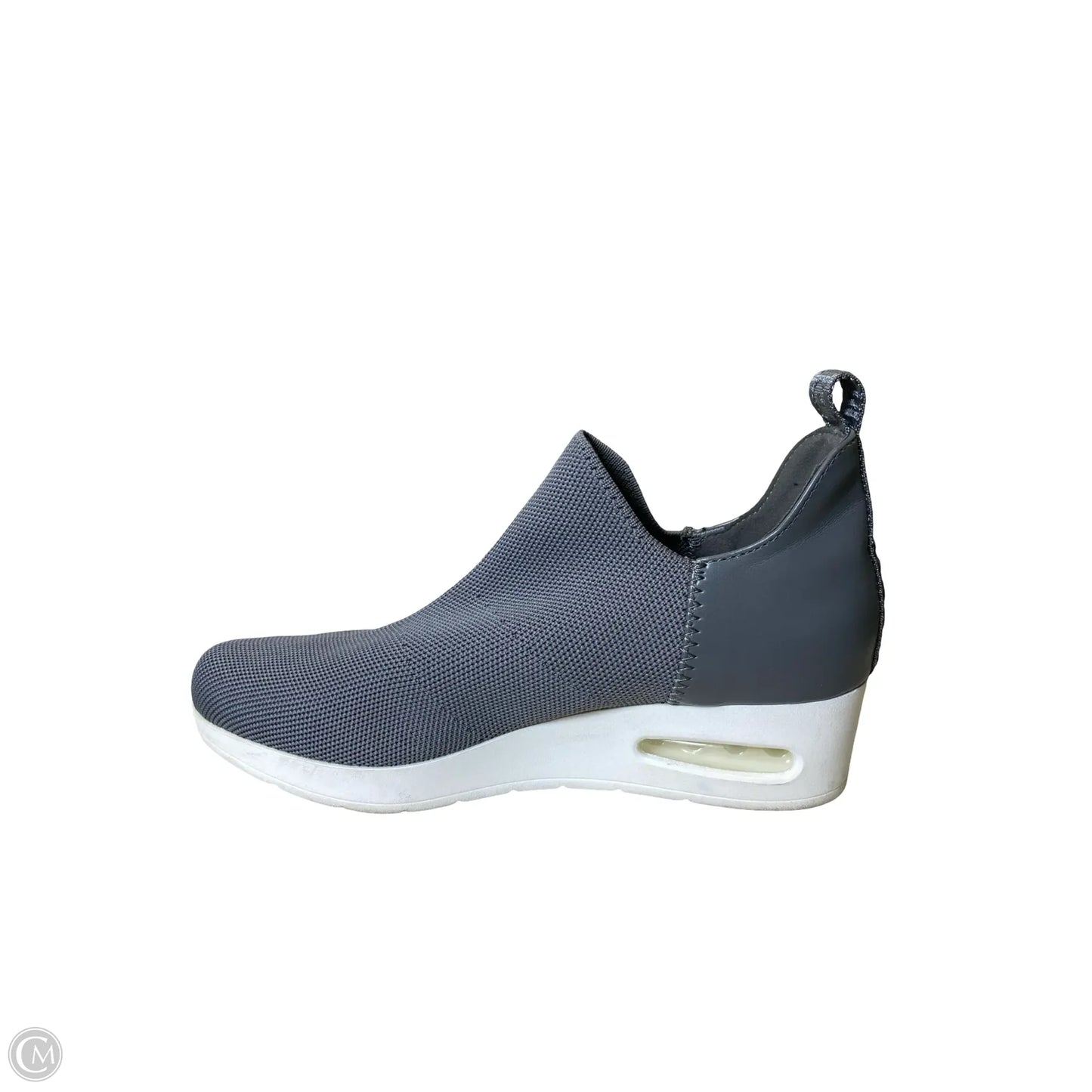 Shoes Heels Wedge By Dkny In Grey, Size: 8