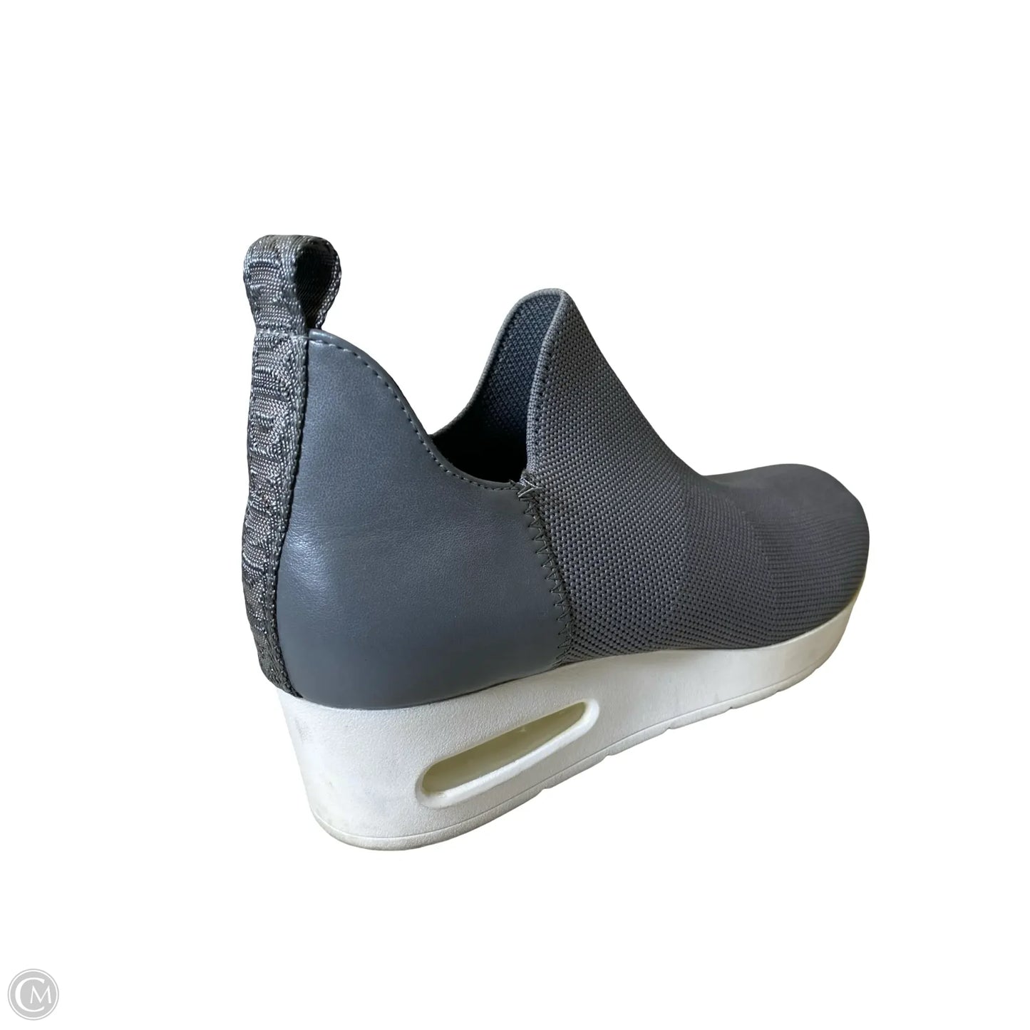 Shoes Heels Wedge By Dkny In Grey, Size: 8