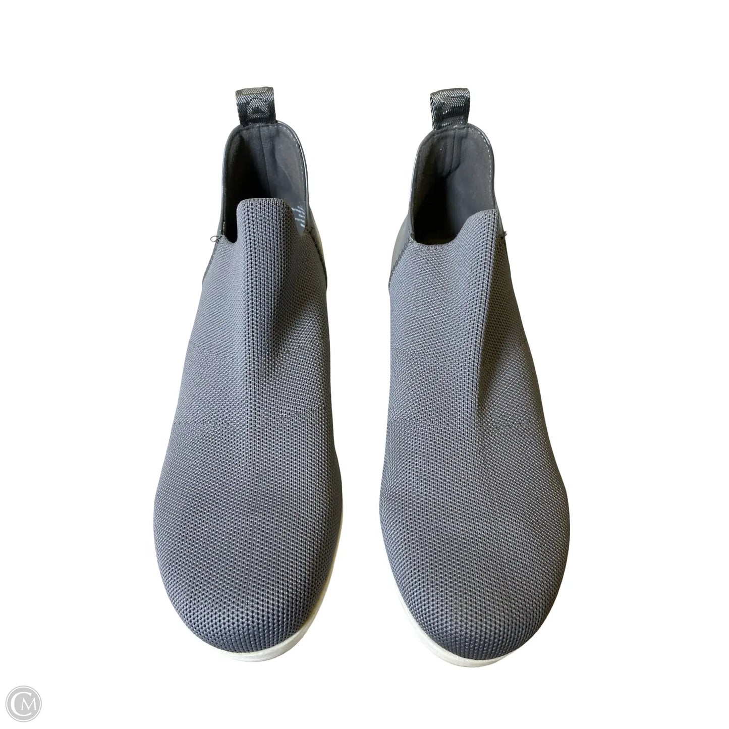 Shoes Heels Wedge By Dkny In Grey, Size: 8
