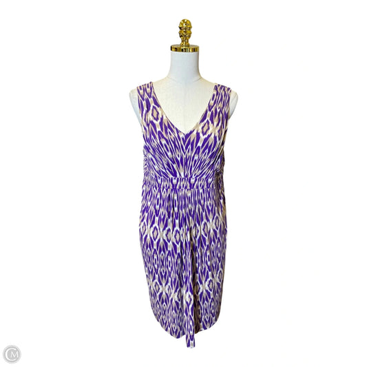 Dress Casual Midi By Loft In Multi-colored, Size: L