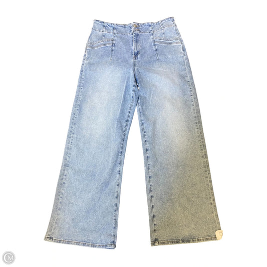 Jeans Wide Leg By Clothes Mentor In Blue Denim, Size: 14