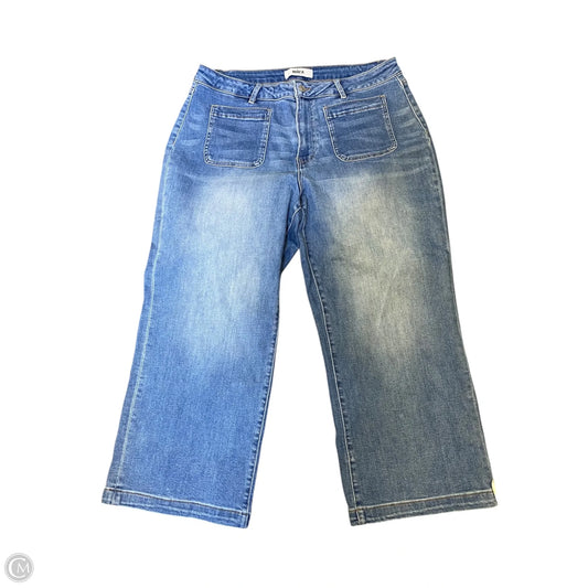 Jeans Wide Leg By Clothes Mentor In Blue Denim, Size: 14