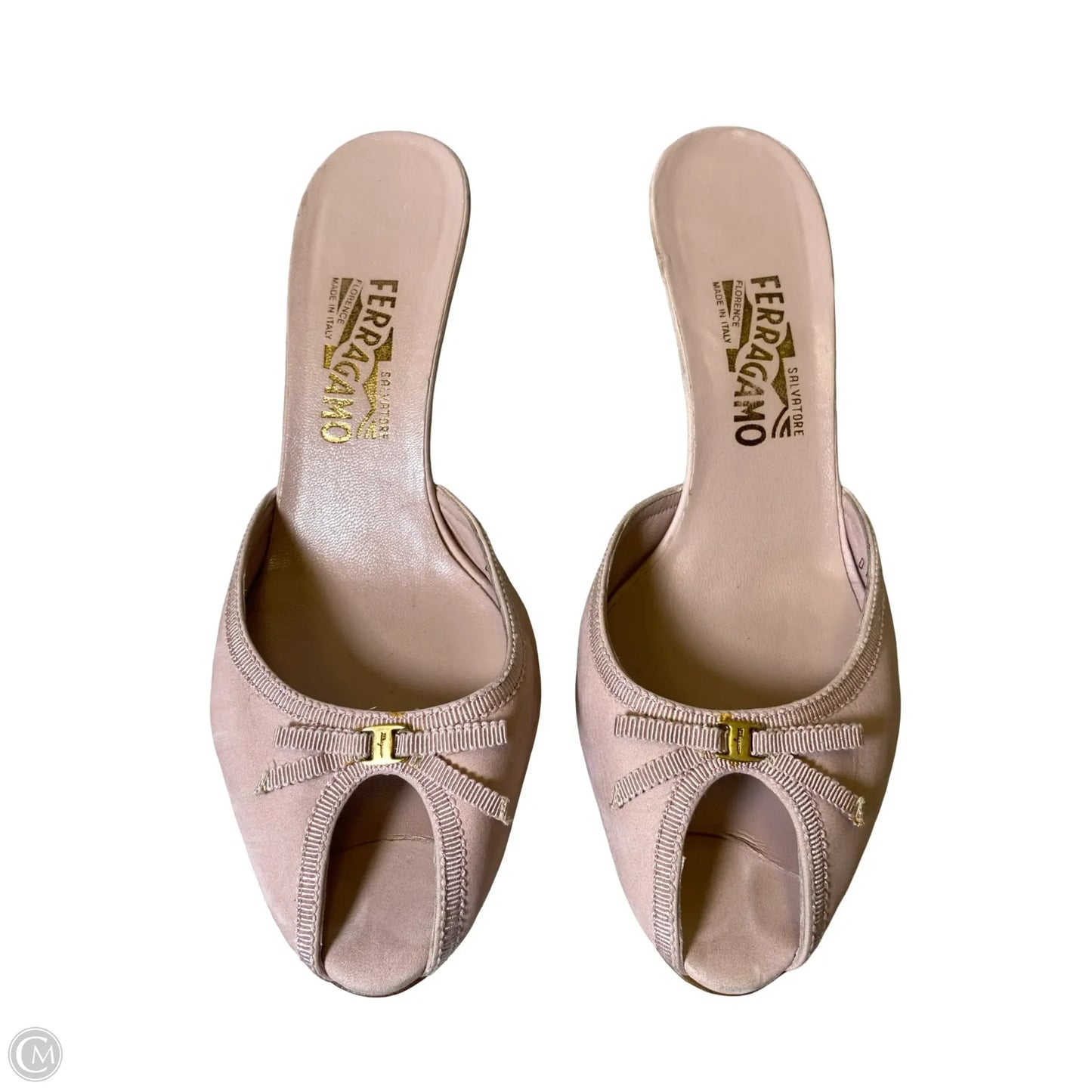 Shoes Luxury Designer By Ferragamo In Pink, Size: 9.5