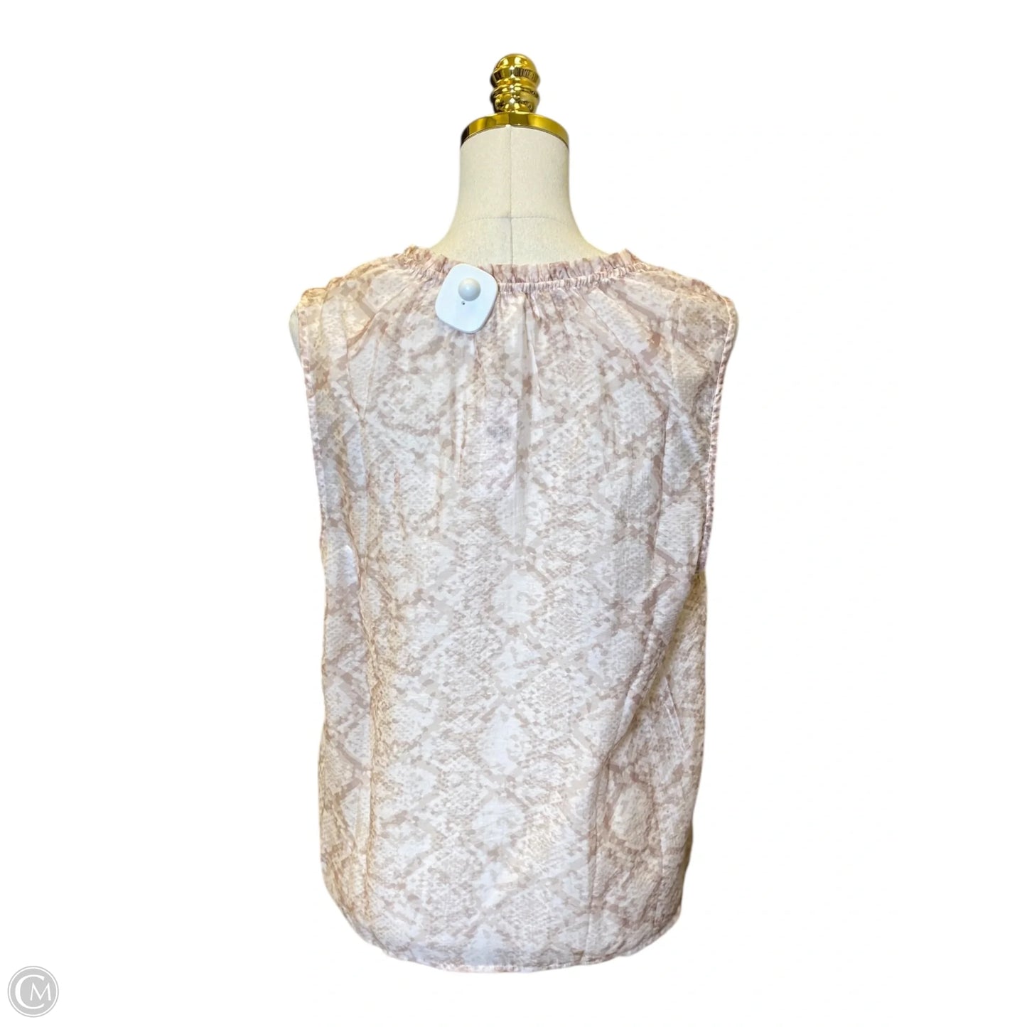 Top Sleeveless By Cloth & Stone In Snakeskin Print, Size: M