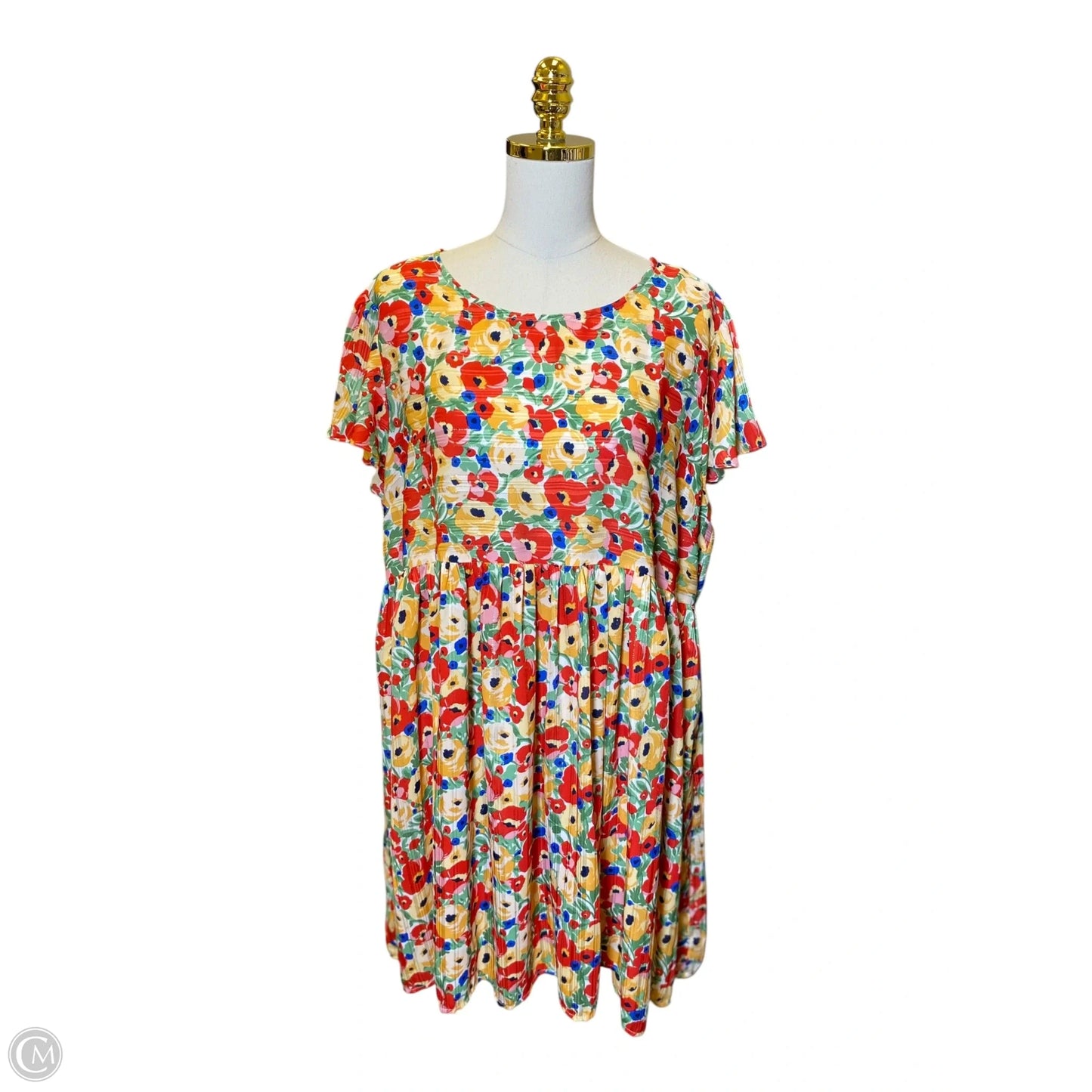 Dress Casual Midi By Umgee In Floral Print, Size: Xl