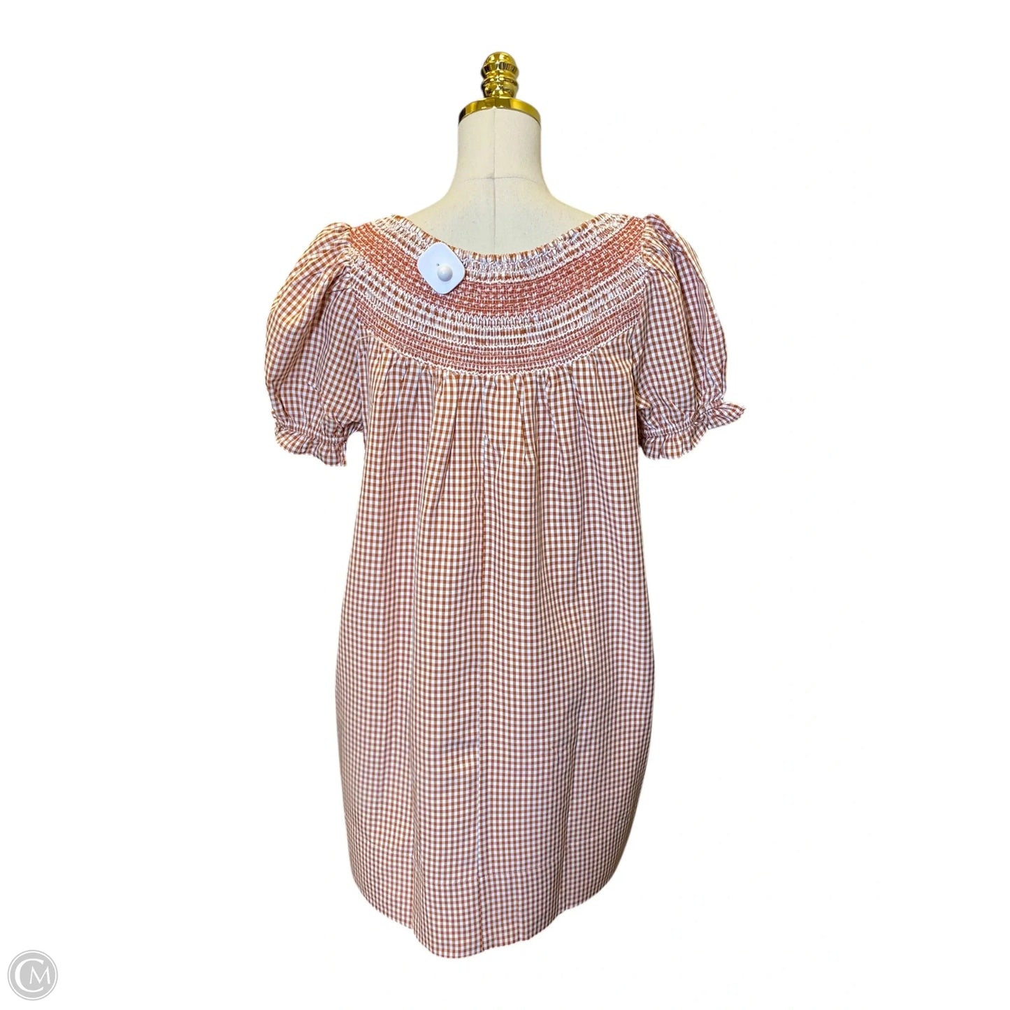 Dress Casual Midi By J.marie In Orange & White, Size: S