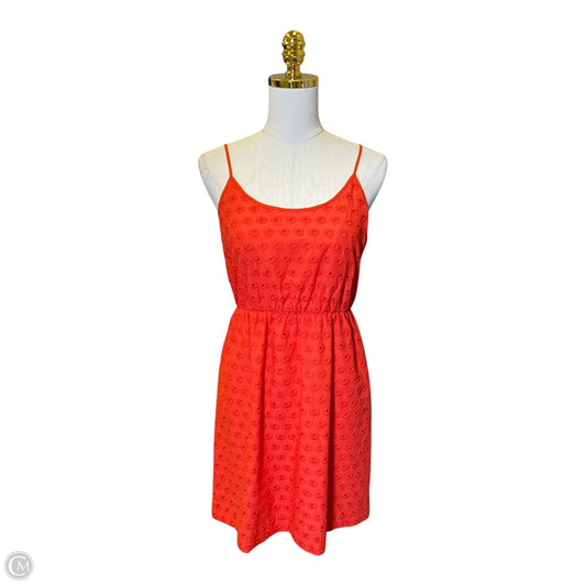 Dress Casual Midi By Madewell In Orange, Size: 6
