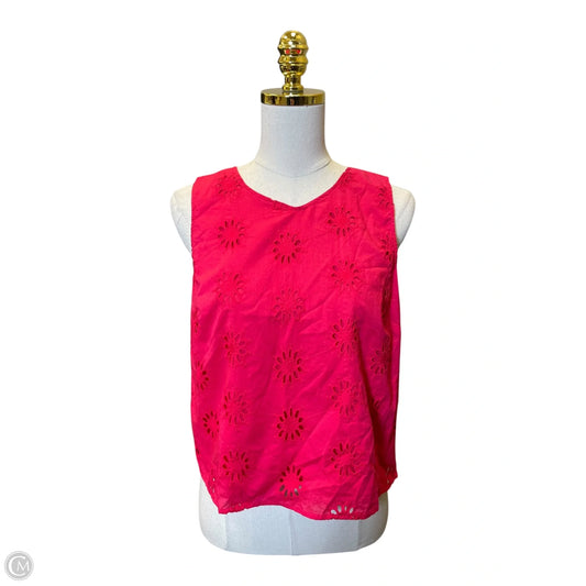 Top Sleeveless By J. Crew In Pink, Size: S